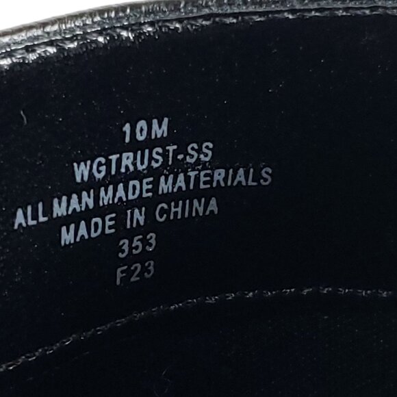 Guess Womens Black Chunky Heel Ankle Boots 10 All Man-Made Materials Rugged Sole - Picture 11 of 11